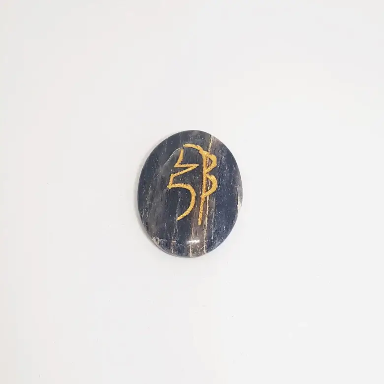 Blue Aventurine Reiki Symbol Healing Stones Set