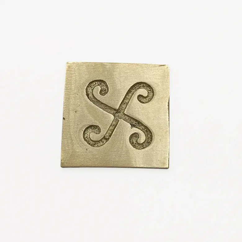 Brass Spiral Block For North-West