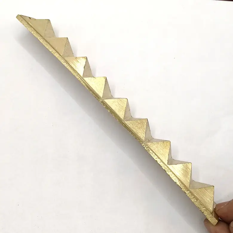 Brass Strip 9 Pyramid Divider