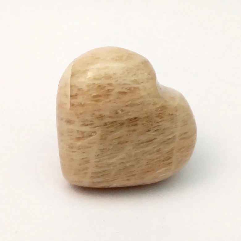 Cream Moonstone Healing Crystal Heart Stone