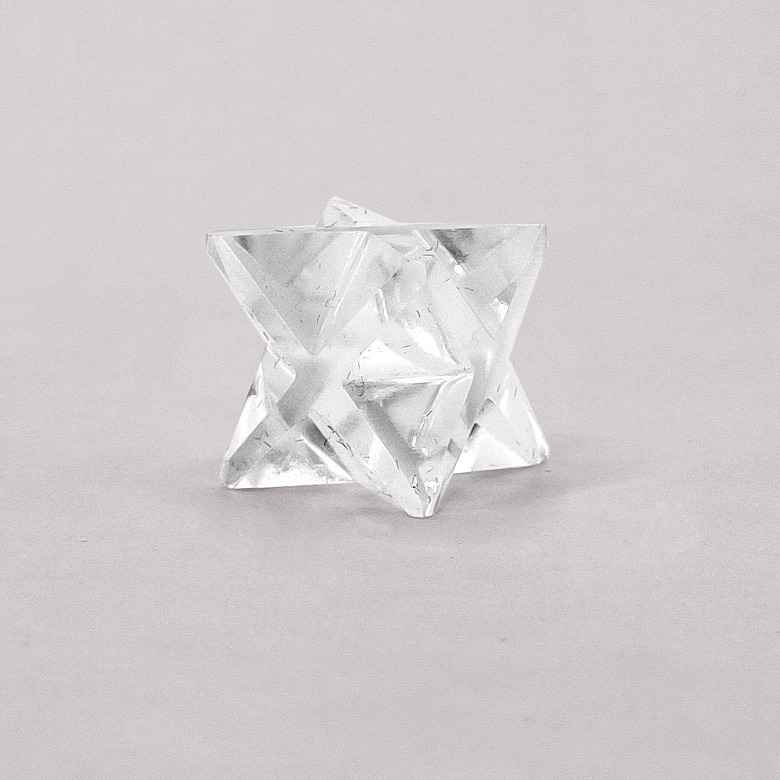 Crystal Quartz Merkaba Star