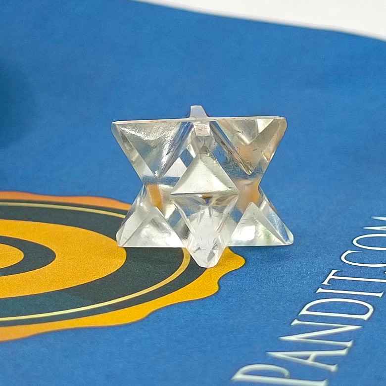 Crystal Quartz Merkaba Star
