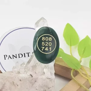 Green Aventurine Zibu Symbol Coin