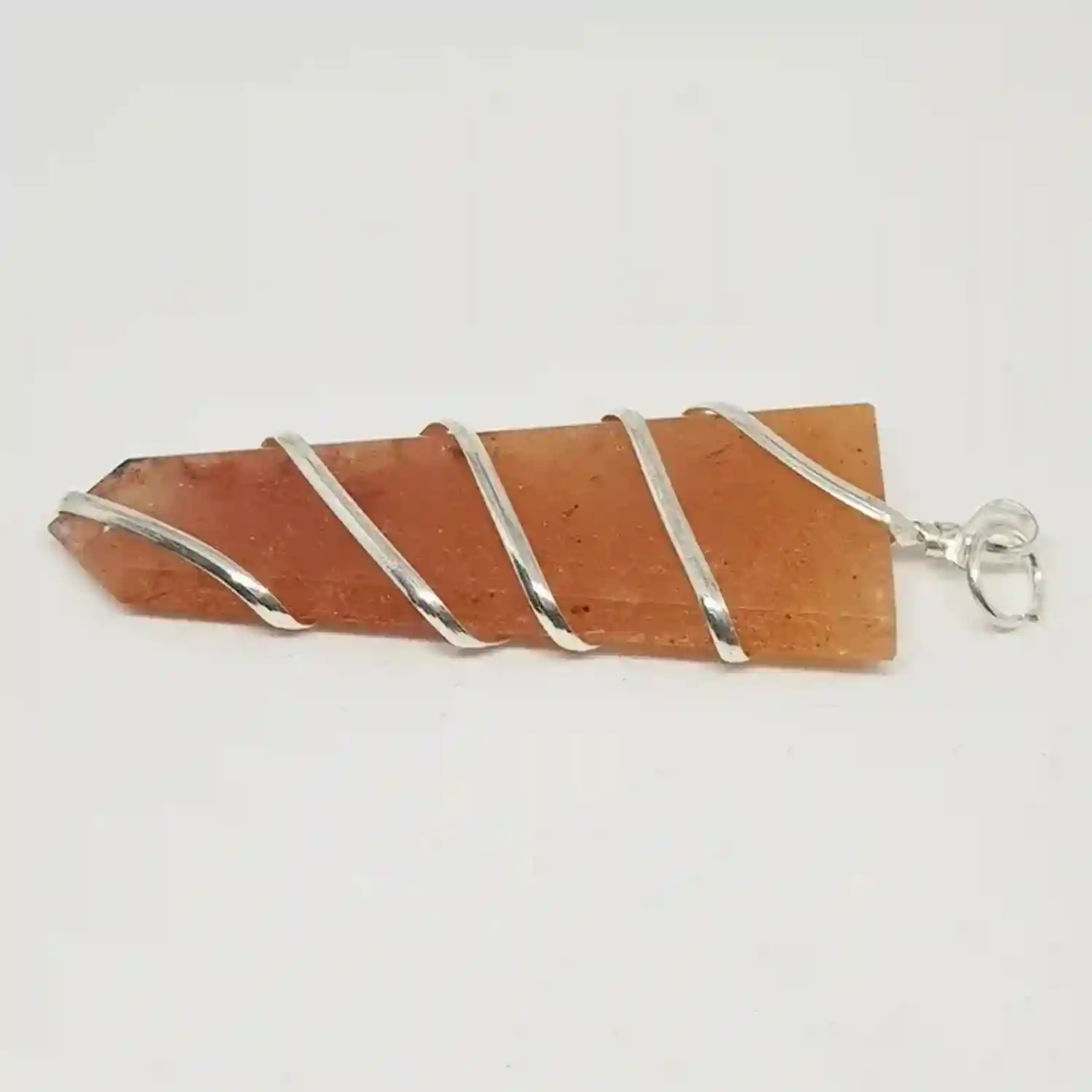 Red Aventurine Spiral Pencil Pendant
