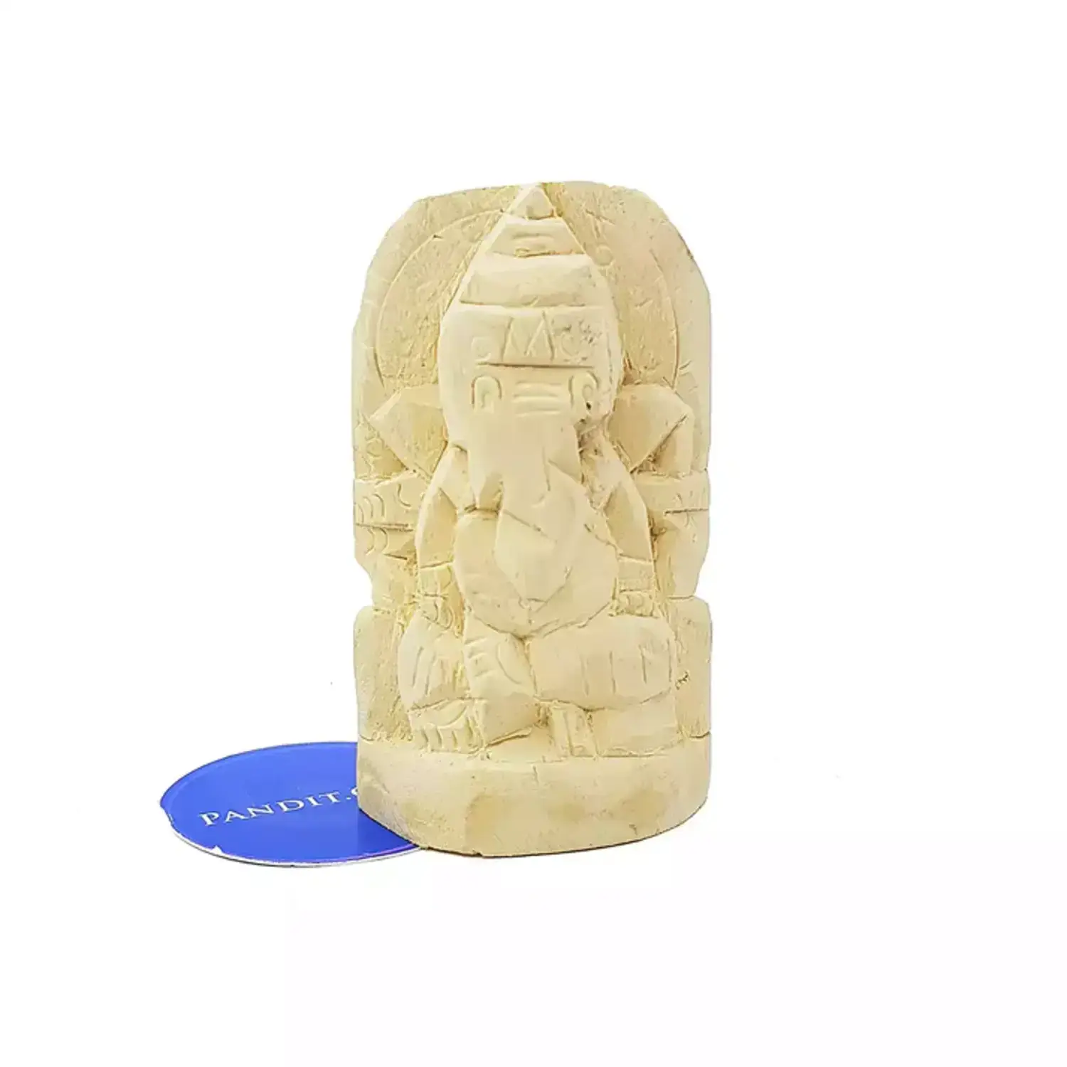 Shwetark Ganpati Aak Wooden Idol