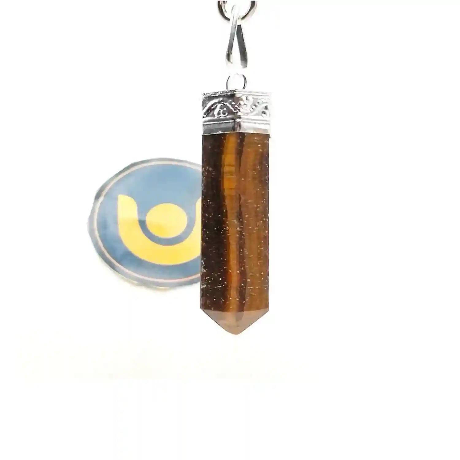 Tiger Eye Agate Cap Pencil Pendant