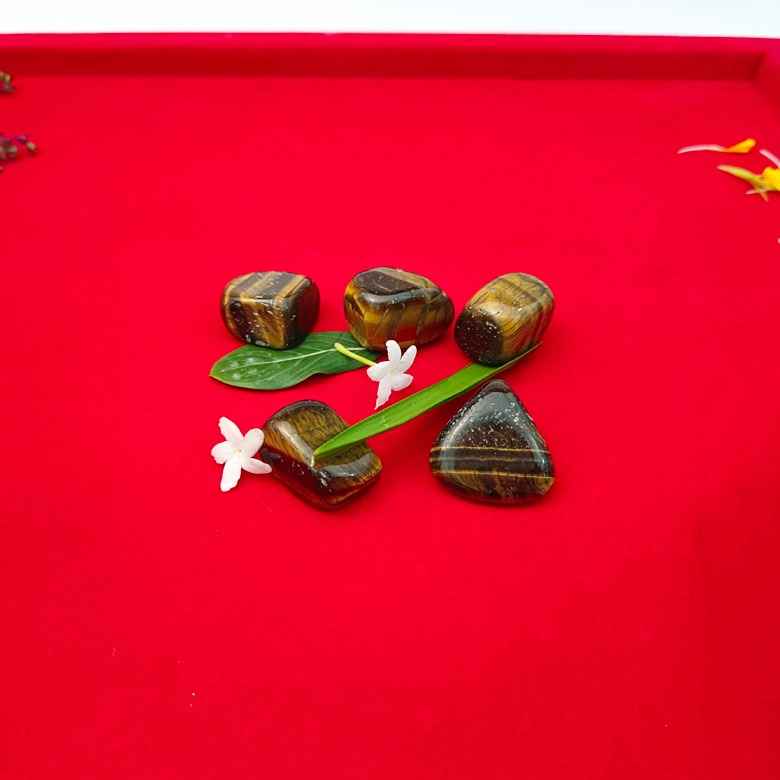 Tiger Eye Tumble Stones