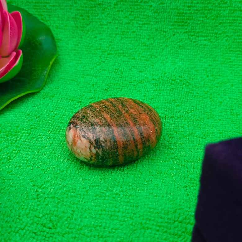 Unakite Healing Crystal Palm Stone