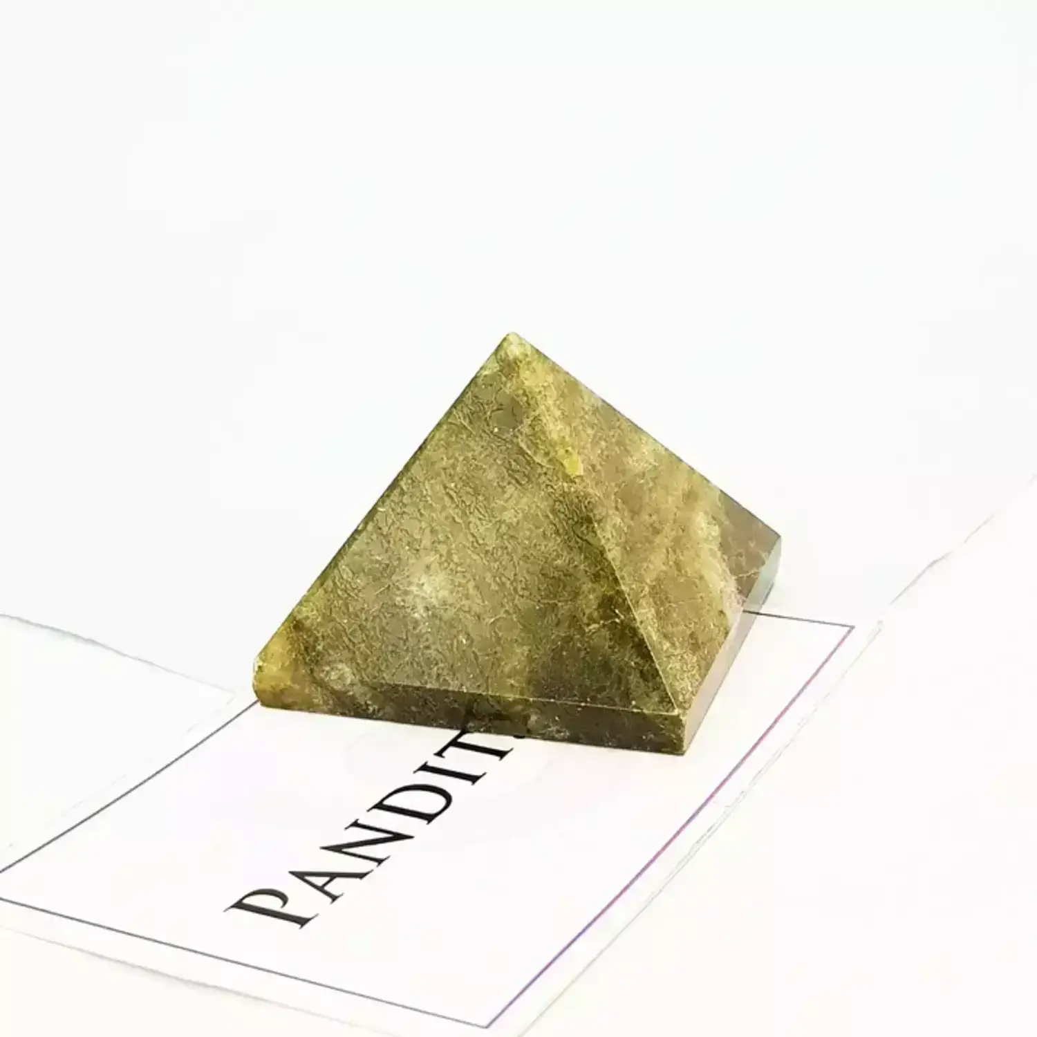 Vessonite Crystal Pyramid