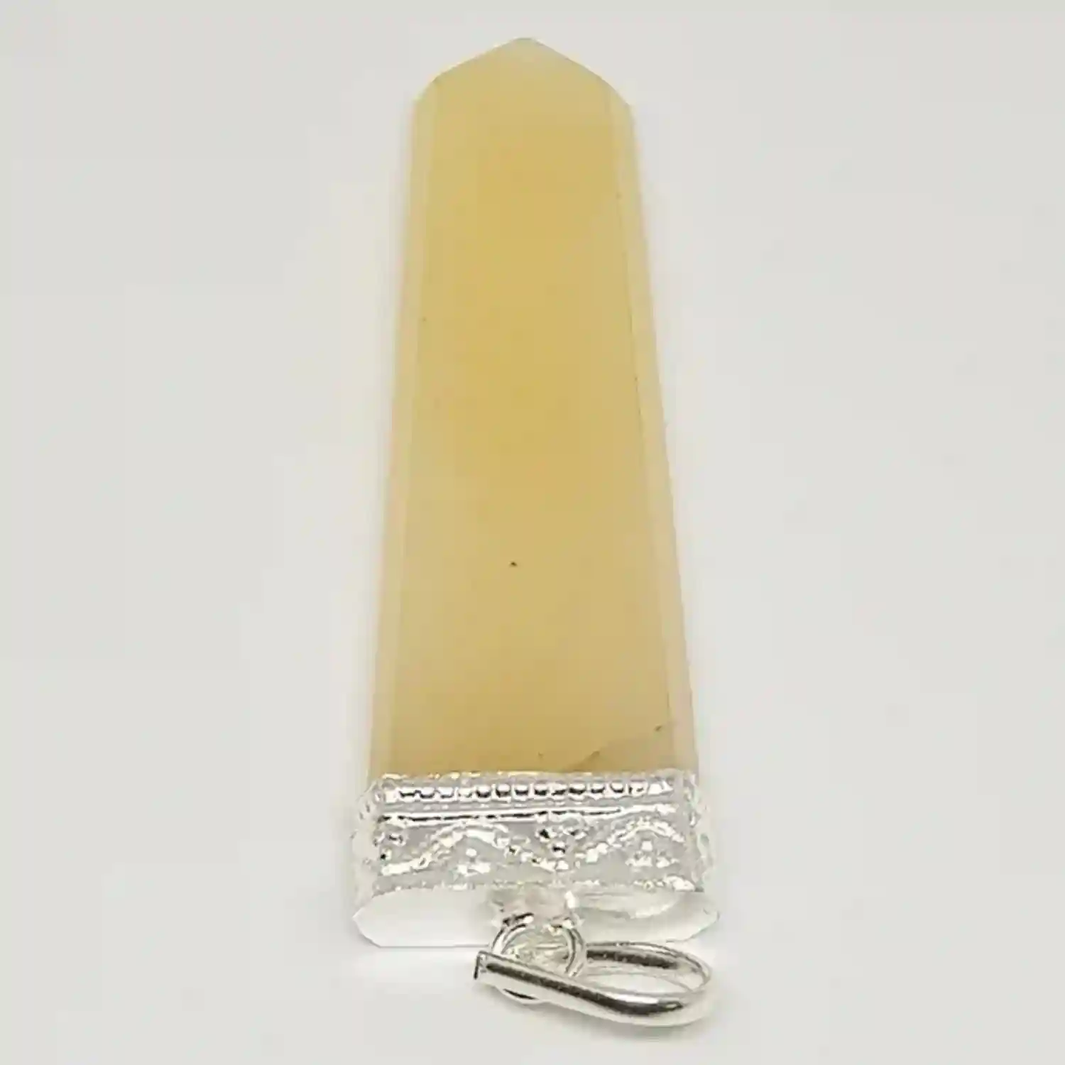 Yellow Aventurine Om Pencil Pendant