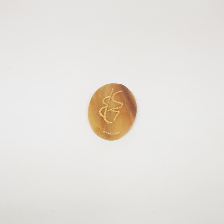Yellow Aventurine Reiki Symbol Healing Stones Set